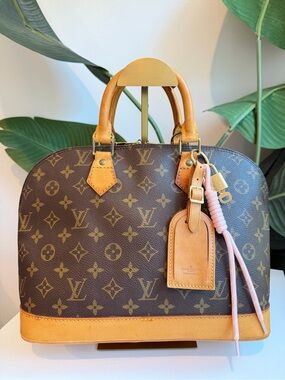 Louis Vuitton Lock & Key + Luggage Name Tag Bag Charm